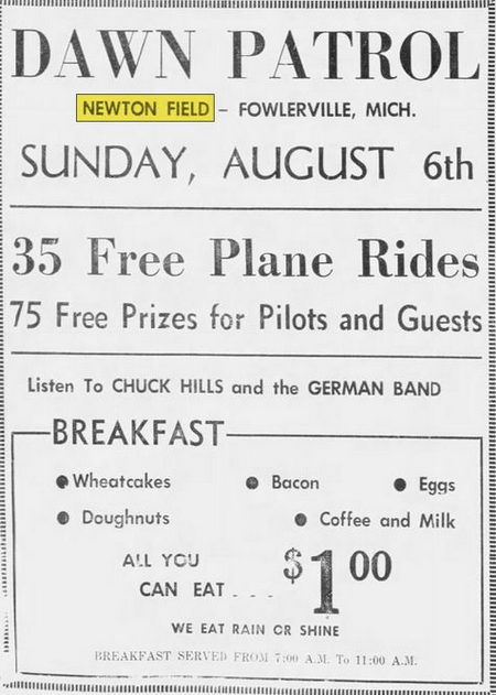 Newton Airport (Newton Field) - Aug 02 1961 Article